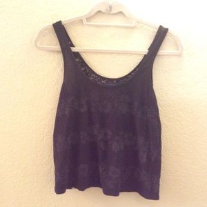NEW LISTING AEO Blue Tank crop top